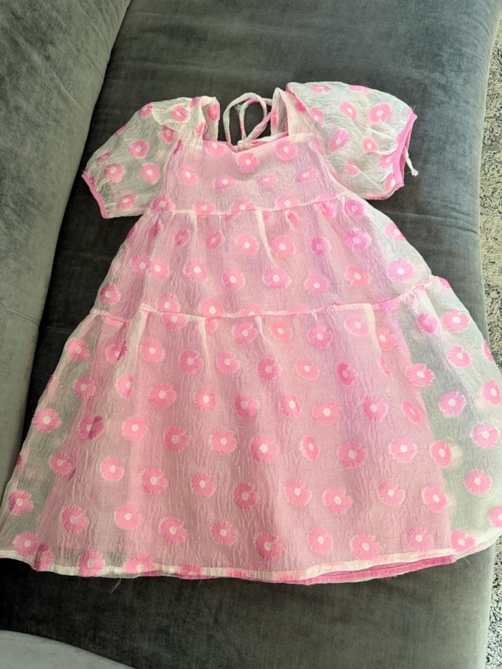 Lola + The Boys Pink Daisy Dress
